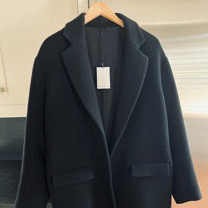 Raey Single Breasted Wool Overcoat